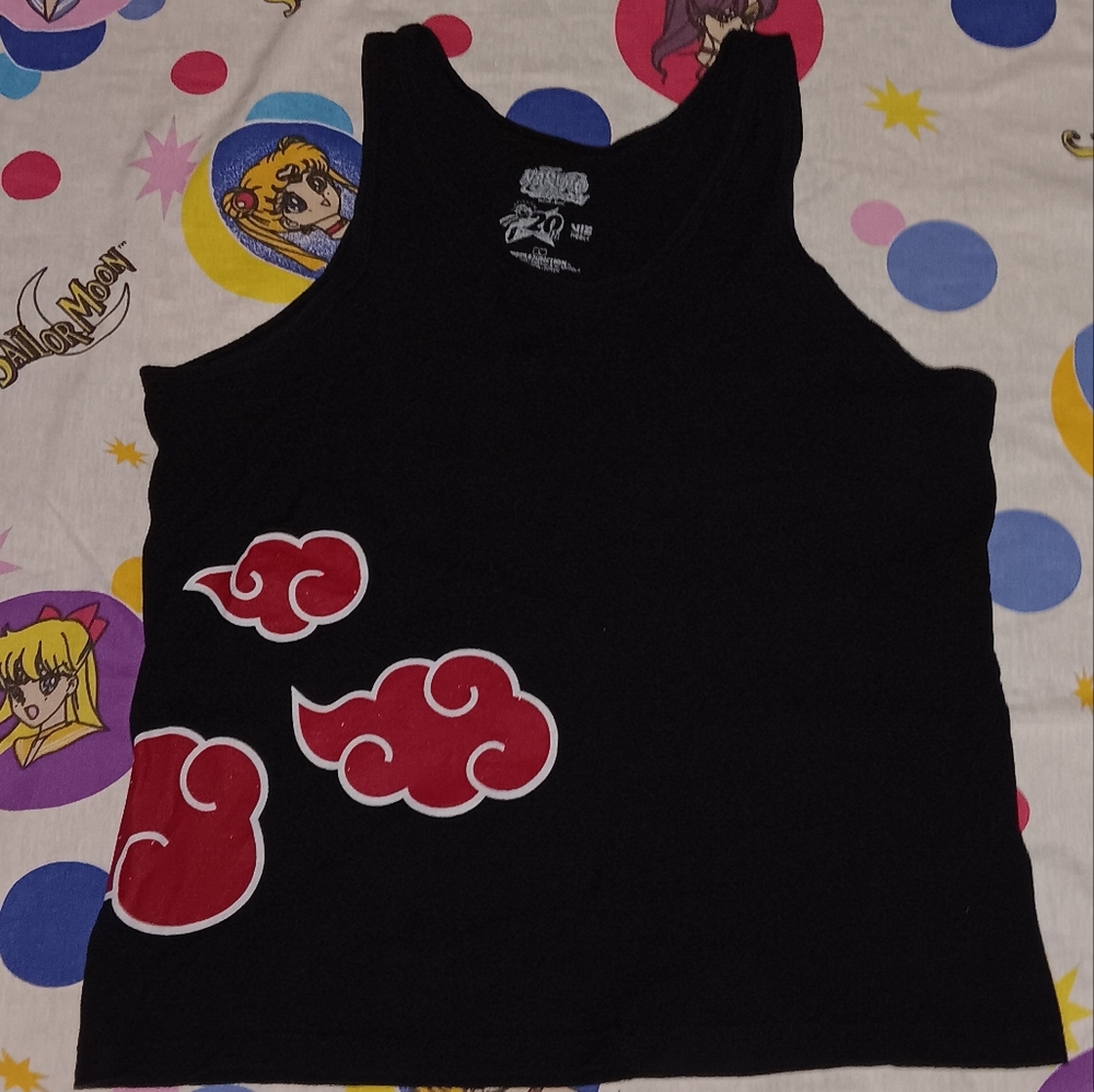 Naruto Shippuden Raglan Tank Top Shirt Japanese Manga Tee